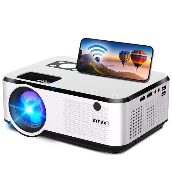 2dekans | Strex Beamer – WiFi & Telefoonstreaming – 7000, Audio, Tv en Foto, Home Cinema-sets, Ophalen of Verzenden