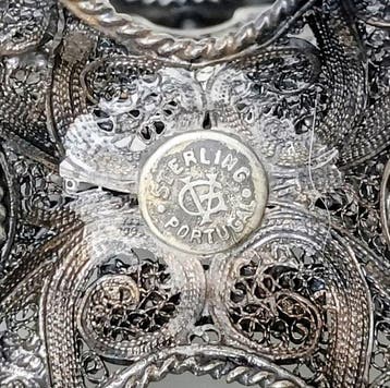 Venancio Gomes Filigree - Sculpture, Galleon Ship - 11.5 cm, Antiquités & Art, Antiquités | Argent & Or