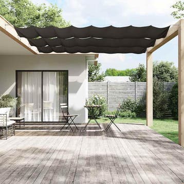 vidaXL Luifel verticaal 140x800 cm oxford stof, Verzenden, Nieuw