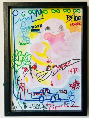 David Harianna (1978) - Esclusiva 2X Pokémon 20x30cm, Games en Spelcomputers, Nieuw