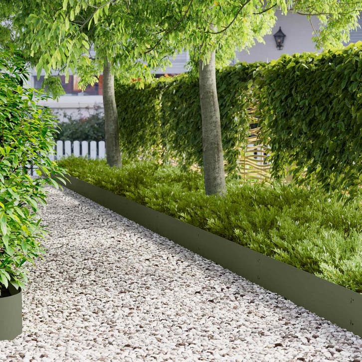 vidaXL Grasafscherming 30 pcs Metaal, Tuin en Terras, Bielzen en Borduren, Nieuw, Verzenden