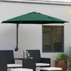 vidaXL Tuinparasol Groen 248 x 248 x 148 cm Polyester en, Verzenden, Nieuw