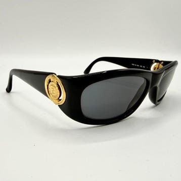 Fendi - SL 7505 - Black & Gold FF Medallion - Vintage 1990s, Nieuw