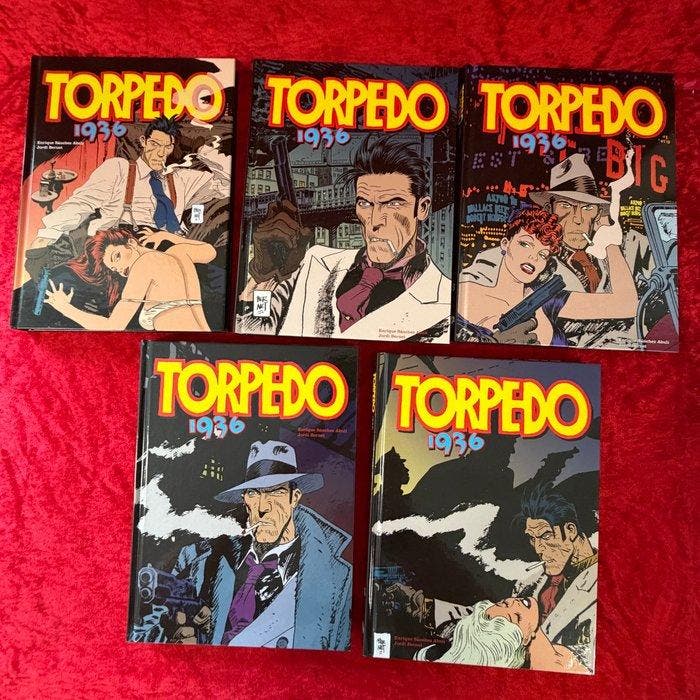 Torpedo 1 t/m 5 - Complete reeks HC - 5 Album - Eerste, Boeken, Stripverhalen