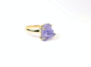 Tanzaniet Ring / rauw / nieuw- 3.08 g - (1)
