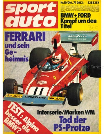 1974 SPORT AUTO MAGAZINE 10 DUITS, Nieuw