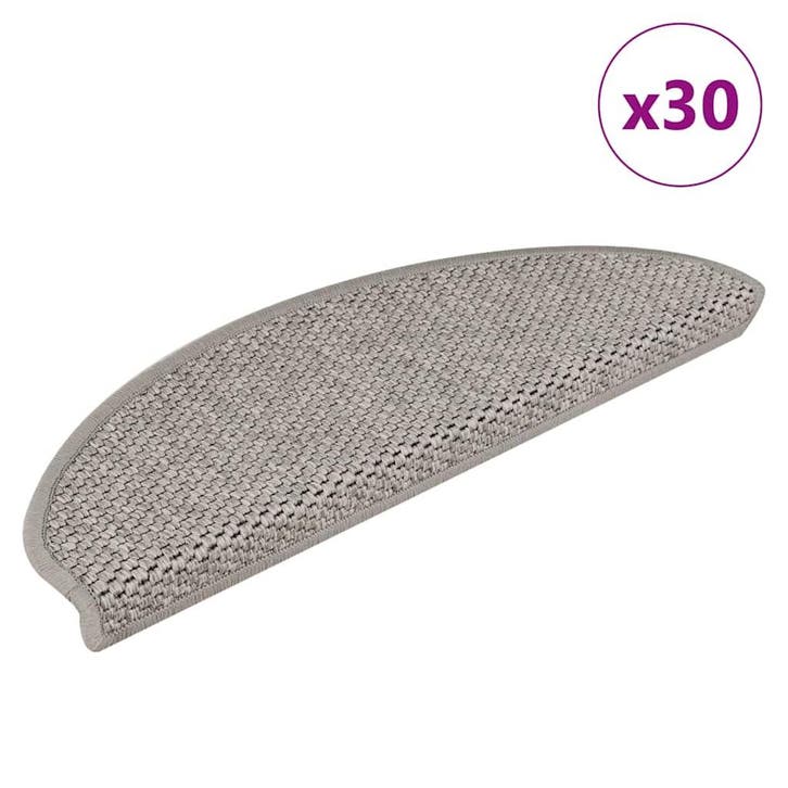 vidaXL Trapmatten zelfklevend Sisal-Look 30 st 65x21x4cm, Bricolage & Construction, Échelles & Escaliers, Envoi