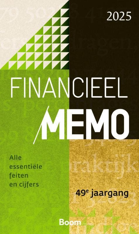 Financieel memo / 2025 9789024470815 Tim de Bondt, Boeken, Economie, Management en Marketing, Zo goed als nieuw, Verzenden