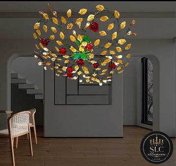SLC Illumina - MG - Plafondlamp - Roze Groen goud