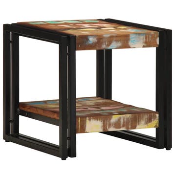 vidaXL Salontafel Multikleur 40 x 40 x 38 cm Massief, Verzenden