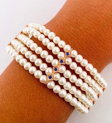 Zonder minimumprijs - Armband - 9 kt. Roségoud, Zilver, Nieuw