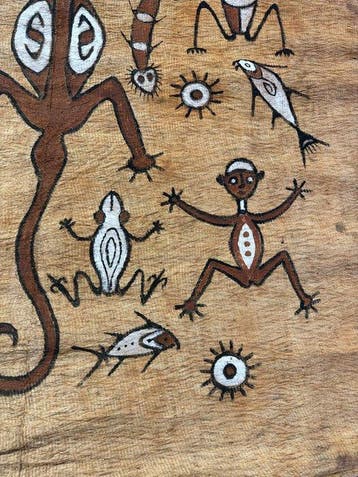 Prachtig museumstuk, dit Sentani tapa-doek. - Maro -