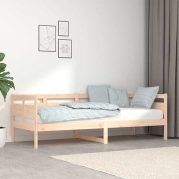 vidaXL Slaapbank massief grenenhout 80x200 cm, Verzenden, Nieuw