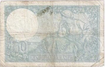 France Frankreich Pick 84 10 Francs 1942 5 Maerz Typ Minerva, Verzenden, België