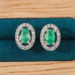 Zonder minimumprijs - Oorstekers Zilver - 0,60ct. tw.