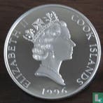 Cookeilanden 5 dollars 1996 (PROOF) Lion, Verzenden, Losse munt, Goud