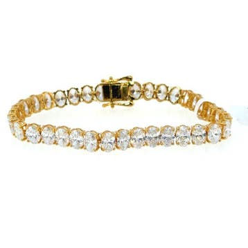 Armband - 14 karaat Geel goud - 18.80ct. tw. Diamant, Nieuw