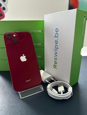 iPhone 13 Rood Als nieuw 128GB 256GB 512GB + 3 jaar garantie, IPhone 13, Ophalen of Verzenden, Zo goed als nieuw, Zonder simlock