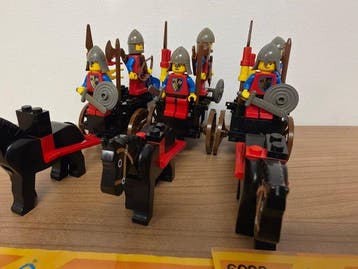 Lego Set - Castle - 3x 6022 - Horse Cart, Nieuw