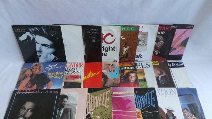 Various Artists/Bands in 1980s - Collection of 30 x 7, Cd's en Dvd's, Vinyl Singles