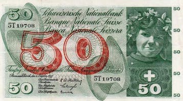 Suisse Schweiz Pick 47 50 Franken 04/10/1957, Verzenden, België