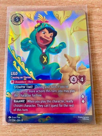 Disney - 1 Card - Disney Lorcana - Lilo 217/204 - EN - 8