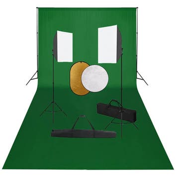 vidaXL Fotostudioset met softboxlampen, achtergrond en, Verzenden, Nieuw