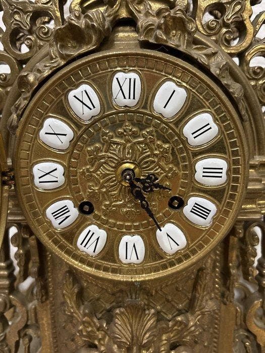Pendule de cheminée - Franz Hermle & Sohn (FHS) - Antique -, Antiquités & Art, Antiquités | Horloges