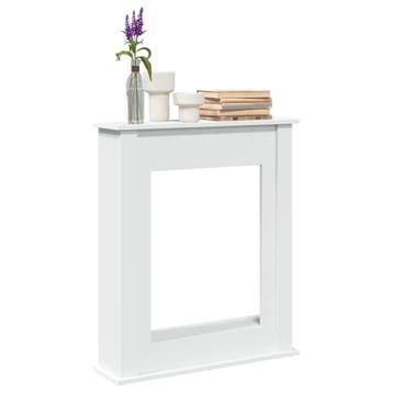 vidaXL Haardombouw 75x20x87,5 cm bewerkt hout wit, Huis en Inrichting, Verzenden, Nieuw