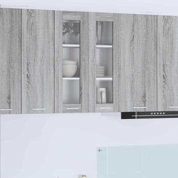 vidaXL Hangkast Grijs Sonoma 60 x 31 x 80 cm Bewerkt hout, Verzenden