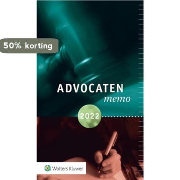 Advocatenmemo 2022 9789013166057, Verzenden, Zo goed als nieuw
