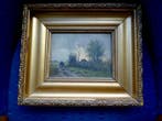 Henk Jan Ten Cate (1867-1955) - boeren landschap, Antiek en Kunst