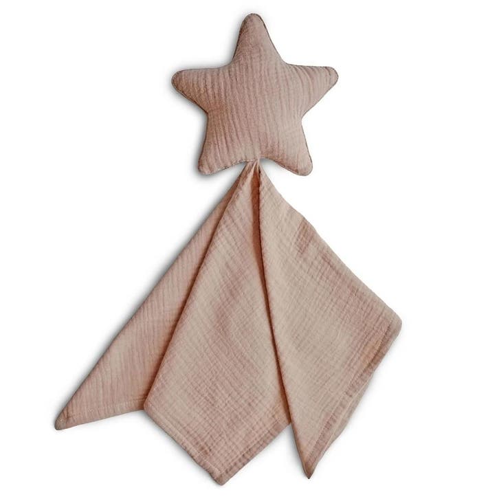 Mushie Knuffeldoekje - Lovely Blanket - Star Roze, Enfants & Bébés, Jouets | Jouets de bébé, Enlèvement ou Envoi