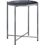 tectake Bijzettafel Chester 45,5x45,5x53cm - donkergrijs, Verzenden
