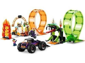 Lego Set - 60339 - City - Double Loop Stunt Arena, Nieuw