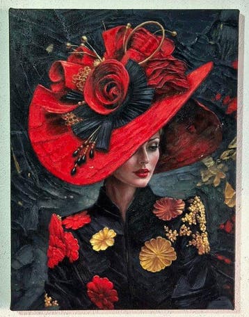 Pietro Fusco (1980) - Eleganza in Rosso, Antiek en Kunst