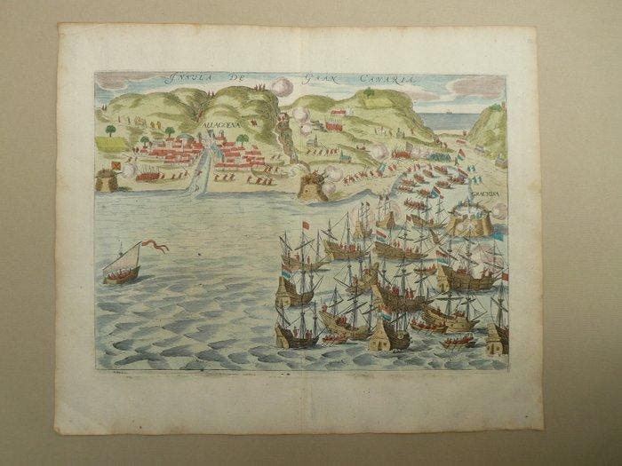 Spanje - Canarische Eilanden, Gran Canaria; Jan Janszoon, Boeken, Atlassen en Landkaarten