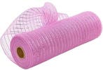 Decomesh metallic roze 26 cm rol 9 meter voor kransen en