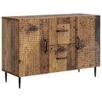 vidaXL Dressoir met lade Oud hout 89 x 34,5 x 60 cm Bewerkt, Verzenden, Nieuw