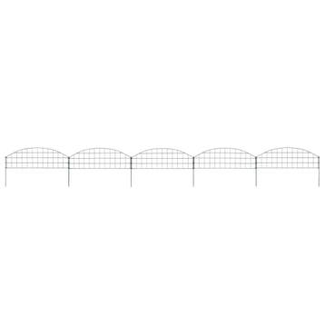 vidaXL Schuttingset gebogen 77,3x26 cm groen, Verzenden, Nieuw