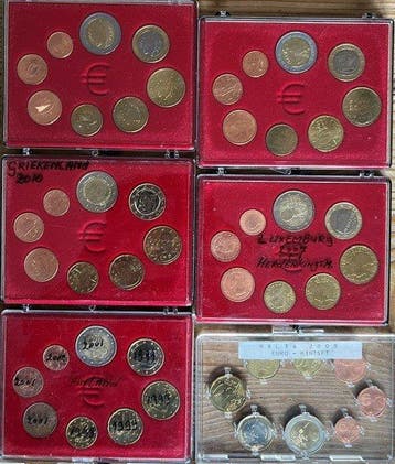 Europe. Series 1 Cent - 2 Euro 1999/2011 (10 series) (Sans