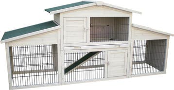 Konijnenhok Villa Scandic Grijs, Dieren en Toebehoren, Ophalen, Kooi, 110 cm of meer, 90 cm of meer