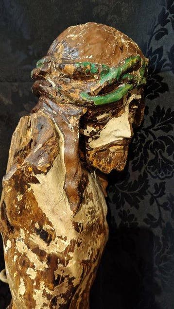 sculptuur, Maestoso Corpo del Cristo cm 100 - 100 cm - Hout