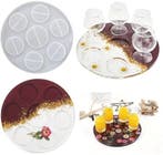 Siliconenmal voor drank glazen en fles epoxy resin 16 cm per