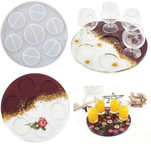 Siliconenmal voor drank glazen en fles epoxy resin 16 cm per, Hobby & Loisirs créatifs, Bricolage