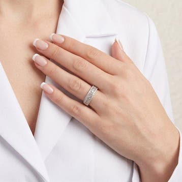Other brand - Ring - 18 karaat Witgoud - 0.46ct. tw. Diamant, Nieuw