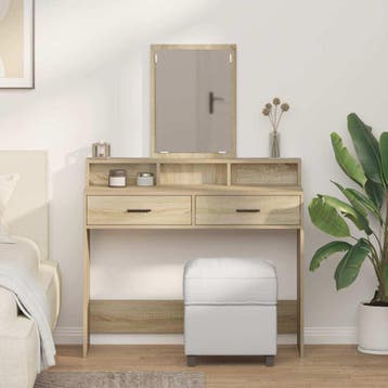 vidaXL Kaptafel Sonoma Eik 100 x 41 x 140 cm Bewerkt hout, Verzenden, Nieuw