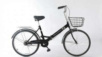 Vouwfiets 24 inch Zwart | Tweede kansje | OP = OP, Fietsen en Brommers, Overige merken, 20 inch of meer, Verzenden, Versnellingen