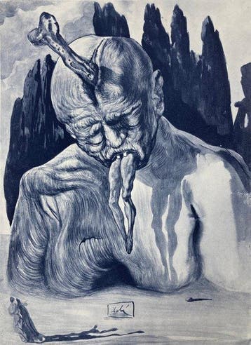 Salvador Dali (1904-1989) - The Logician Devil - La Divine, Antiek en Kunst