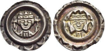 Brakteat Donauwoerth-koenigliche Muenzstaette Friedrich I..., Verzenden